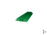 Profil H 8 mm imbinare 6 m Verde