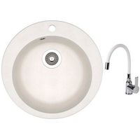 Мойка кухонная со смесителем Dr.Gans Gala + SanDonna F9995 alb