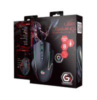 Gaming Mouse GMB RAGNAR-RX300, 800-12000 dpi, 8 buttons, 30G, Backlight, Programmable, 140g, 1.8m