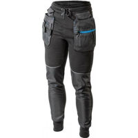 Îmbrăcăminte de lucru Hoegert HT5K902-L Pantaloni de trening de lucru TREBEL negru L(52)