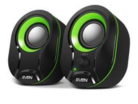 Speakers  SVEN "290" Black/Green, 5w, USB