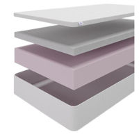 Saltea ortopedică Almir Duo Fit 200x200cm