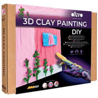 Набор для творчества Okto 10062 Tablou 3D cu plastilină aerată Air Clay 30x30сm: Dimineață Roz