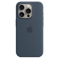 Husă pentru smartphone Apple iPhone 15 Pro Silicone MagSafe Storm Blue MT1D3