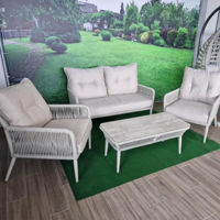 Mobilier pentru grădină Hydro S Mobilă p/u terasă Hola Design, 4 persoane, Gri