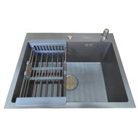 Chiuvetă bucătărie Backer Simple 550-450 Titan Grey