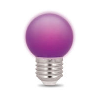 Forever Light, LED Bulb E27 G45 2W 230v purple 5pcs