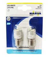 NARVA LED P21 WHITE 1.75W BA15S (2 шт.)