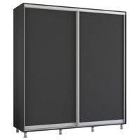 Dulap Mobildor-Lux Aron-S uși glisante din PAL (180x60x200H cm) Anthracite