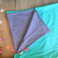 Cuvertura pentru nounascuti PAMPY culoarea menta cu sur