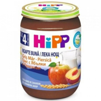 Hipp Good Night пюре манный десерт с яблоком и персиком, 4+мес. 190г