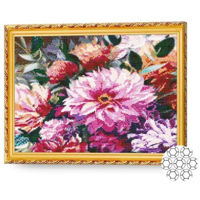 Картина по номерам Art Gallery GA83417 Mozaic cu diamante Buchet multicolor 40x50cm