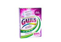 Praf pentru spalarea rufelor Gallus 600 g (Color,weiss,universal)