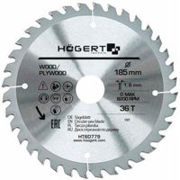 Диск отрезной Hoegert HT6D779 Пильный диск 185 x 36Tx30