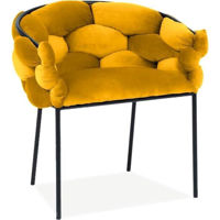 Стул Signal Norte velvet czarny stelaz/curry bluvel 68
