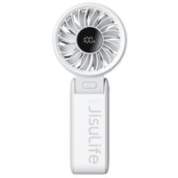 Вентилятор портативный JisuLife Life7S, 3.5-19h, 5000mAh, 5 viteze, Gri deschis
