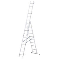 Лестница Bau Welt Multifuncţională secţionată din aluminiu 3*11 (10m)