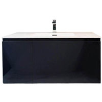 Dulap pentru lavoar Bayro suspendat  Formal Allegro 1000 mat antracit