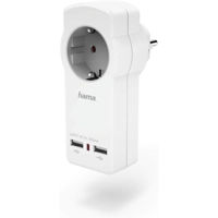 Розетка электрическая Hama 183273 USB socket adapter / charger, 3 A, white