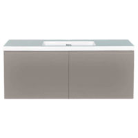 Dulap pentru lavoar Bayro Formal Auris 1200 suspendat, gri deschis