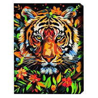 Tablou pe numere BrushMe BSB0026FC (fără cutie) Tigru în flori