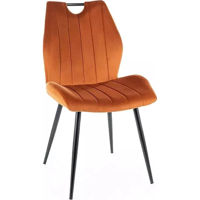Стул Signal Arco velvet cynamonowy bl.4215/ met. czar
