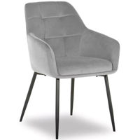 Стул Interdepo UGO new, Light Grey velvet