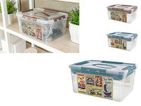 Container cu capac Grand box 15l, 39X29X18cm, incuietori, decor