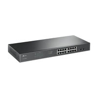 16-Port Gigabit JetStream Smart PoE+ Switch TP-LINK "TL-SG1218MPE", 2 SFP Slots