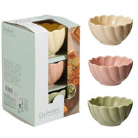 Посуда прочая Excellent Houseware 57471 Set pentru aperitiv 3buc, 150ml, portelan (în asort.)