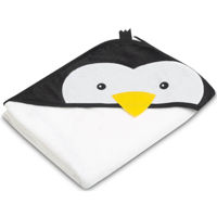 Accesoriu pentru baie Sensillo 30570 Prosop 100x100 Waterfriends Pinguin Alb