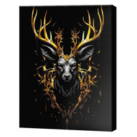 Картина по номерам BrushMe BSB0005 Pictura pe numere 40x50cm Black Eco Coroana padurii