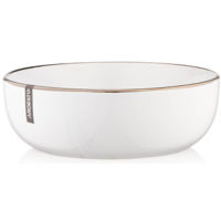 Тарелка Ardesto AR2919MRBW Marmo, 19 см, белая, керамика