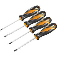 Șurubelniță Tolsen Set 4 surubelnite SL4,0x100/SL6.5x100/PH1x100/PH2x100 (20179)