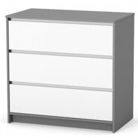 Комод-пеленатор Veres 33.2.38.2.32 Берн 900 бело-графитовый