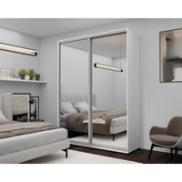 Шкаф Nex Home Dulap cu uși glisante, 180x60x240cm, Oglinda, Alb