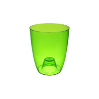 Цветочный горшок Idea М3149 Ghiveci d160mm transparent, roz, verde
