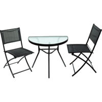 Mobilier pentru grădină Jumi 2 scaune pliante + masa (OM-710313)