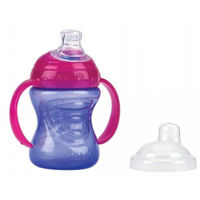 Поильник Nuby NV0404003 Поильник-непроливайка с мягким носиком,ручки (9 м+) 240 мл.