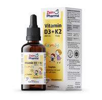 Vitamina D3 + K2 (200 UI+15μg) Family 1+ picaturi 20ml ZeinPharma