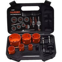 Набор головок, бит, насадок Harden 610597 Набор коронок по дереву 11шт (22-64мм) Industrial