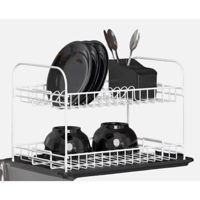 Сушка для посуды Teknotel KB007 Scurator vase 48x33x32cm, metal alb