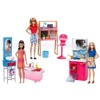 Barbie DVX51 Набор мебели с куклой в асс. (3)