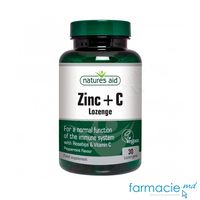 Zinc+Vit C comp.masticab. N30 (imunitate copii/adulti) Natures Aid