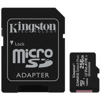 Флэш карта памяти Kingston SDCS2/256GB, microSD Class10 UHS-I + SD adapter, Canvas Select Plus