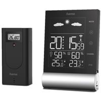 Stație meteorologică Hama 186417 Black Line Black