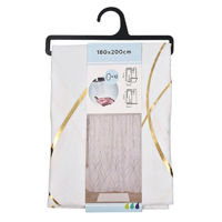 Занавеска для ванной Tendance 56221 Perdea pentru dus 180x200cm Epure Gold poliester, alb