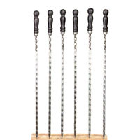 Товар для пикника Grill Master Ac pt frigarui cu maner din lemn 70cm, negru (HMP-02)