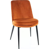 Стул Signal Kayla velvet czarny stel. bluvel 4215 cynam