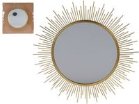 Oglinda de podea "Raze de soare" D40cm, metal, auriu